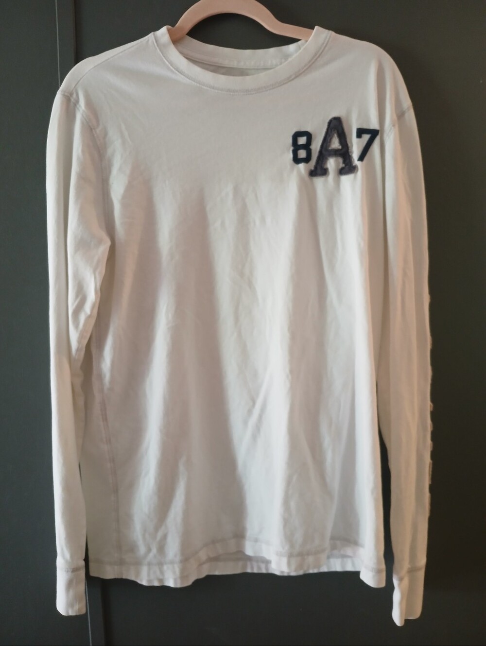 Aeropostale Mens Long Sleeve T-shirt Sleeve Logo L